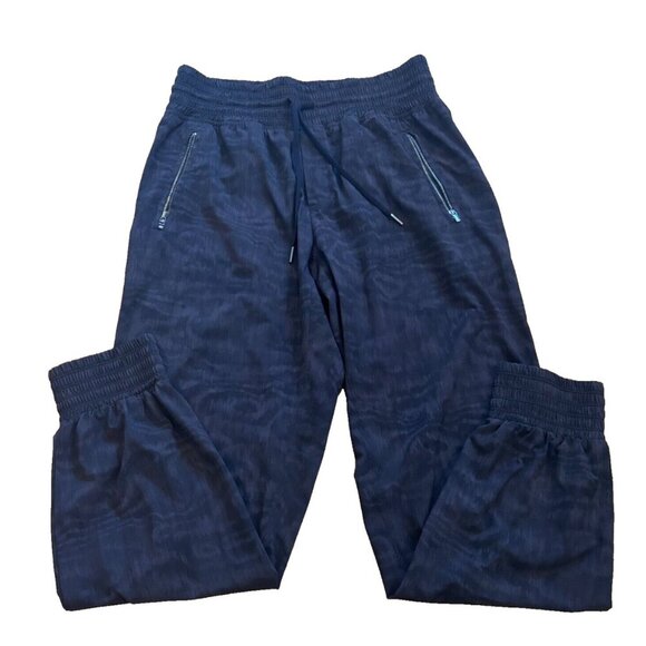 Athleta Camden Printed Joggers Lightweight Stretch w/ Zipper Pockets Womens Sz 4 - Picture 2 of 5